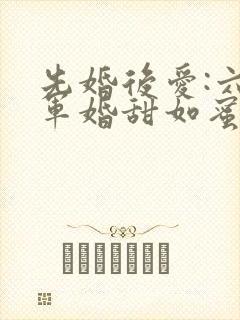 先婚后爱:六零军婚甜如蜜