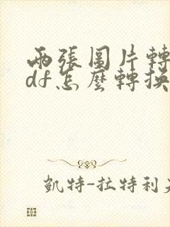 两张图片转换pdf怎么转换