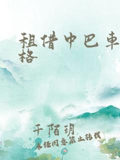 租借中巴车 价格