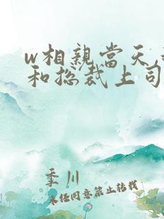 w相亲当天,我和总裁上司领证了》