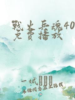 战火兵魂40集免费播放
