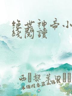 绝世神帝小说在线阅读