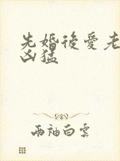 先婚后爱老公很凶猛