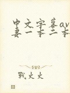 中文字幕av人妻一本二本