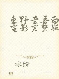 东野圭吾白夜行电影完整版