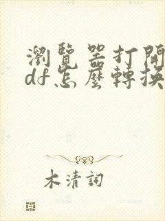 浏览器打开的pdf怎么转换成word