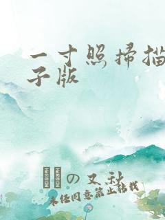一寸照扫描成电子版