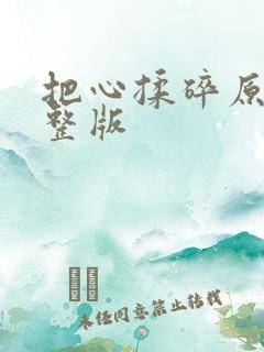 把心揉碎原唱完整版
