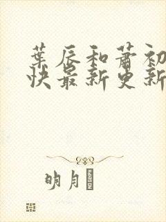 叶辰和萧初然最快最新更新