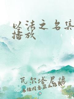 以法之名集免费播放