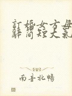 订婚女方母亲致辞简短大气