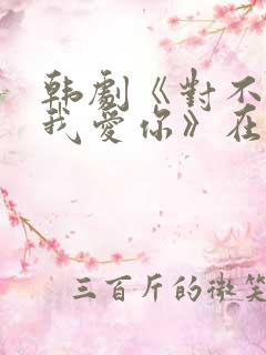 韩剧《对不起,我爱你》在线观看