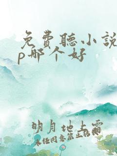 免费听小说app哪个好