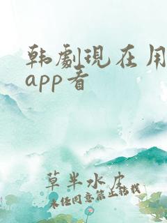 韩剧现在用哪个app看
