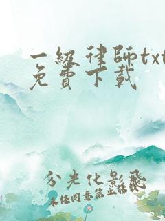 一级律师txt免费下载