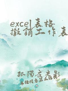 excel表格撤销工作表保护密码