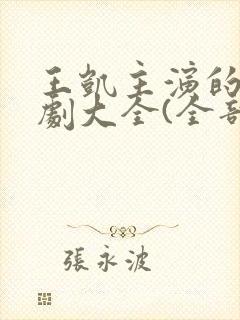 王凯主演的电视剧大全(全部)