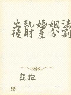 出轨婚姻法离婚后财产分割