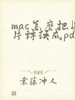 mac怎么把图片转换成pdf
