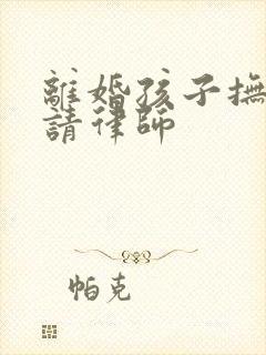 离婚孩子抚养权请律师