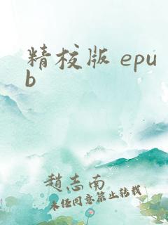 精校版 epub
