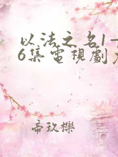 以法之名1—36集电视剧免费观看高清