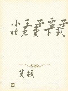 小王子电子书txt免费下载