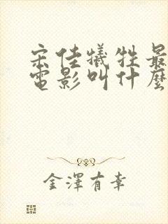 宋佳牺牲最大的电影叫什么