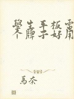 学生平板电脑哪个牌子好用又实惠