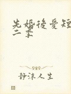 先婚后爱短剧第二季