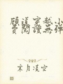 顾道穿越小说免费阅读无弹窗
