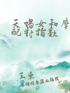 天蝎女和摩羯女配对指数