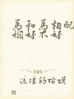 马和马相配的婚姻好不好