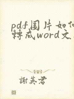 pdf图片如何转成word文档