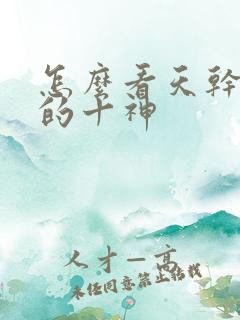 怎么看天干地支的十神
