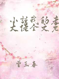 小说我的老公是大佬全文免费阅读