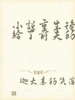 小说重生后我嫁给了前夫的死对头