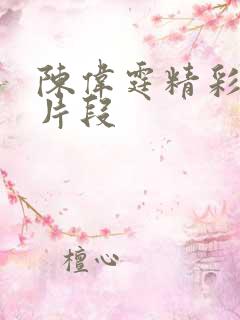 陈伟霆精彩视频片段