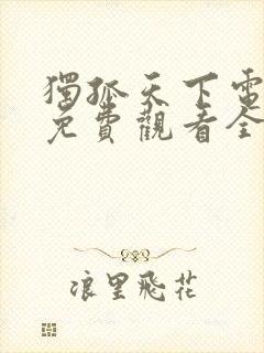 独孤天下电视剧免费观看全集高清
