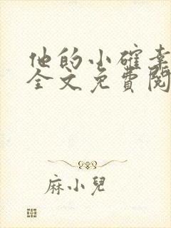 他的小确幸小说全文免费阅读