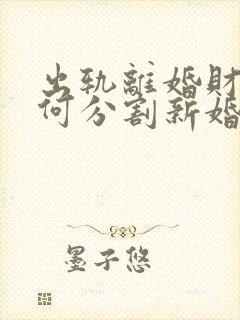 出轨离婚财产如何分割新婚姻法2025