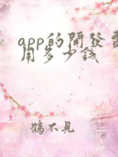 app的开发费用多少钱