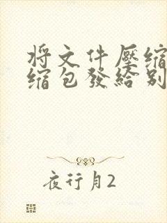 将文件压缩成压缩包发给别人
