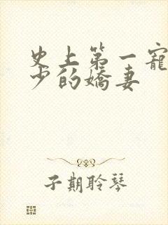 史上第一宠婚慕少的娇妻