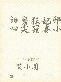 神医狂妃邪王的心尖宠妻小说