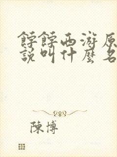 饽饽西游原著小说叫什么名字