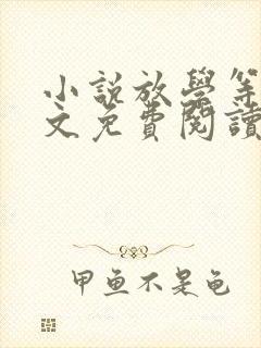 小说放学等我全文免费阅读免费