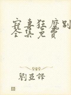 宠妻狂魔别太坏全集免费