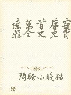 亿万首席宠妻成瘾全文免费阅读
