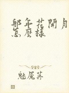 那年花开月正圆怎么样